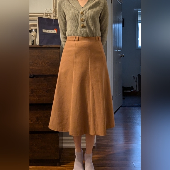 Wool Midi Skirt - Picture 6 of 6